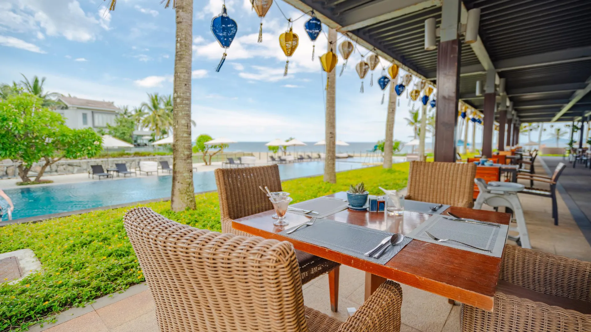 다낭 오션 빌라스 비치 리조트 5성급 호텔 레스토랑