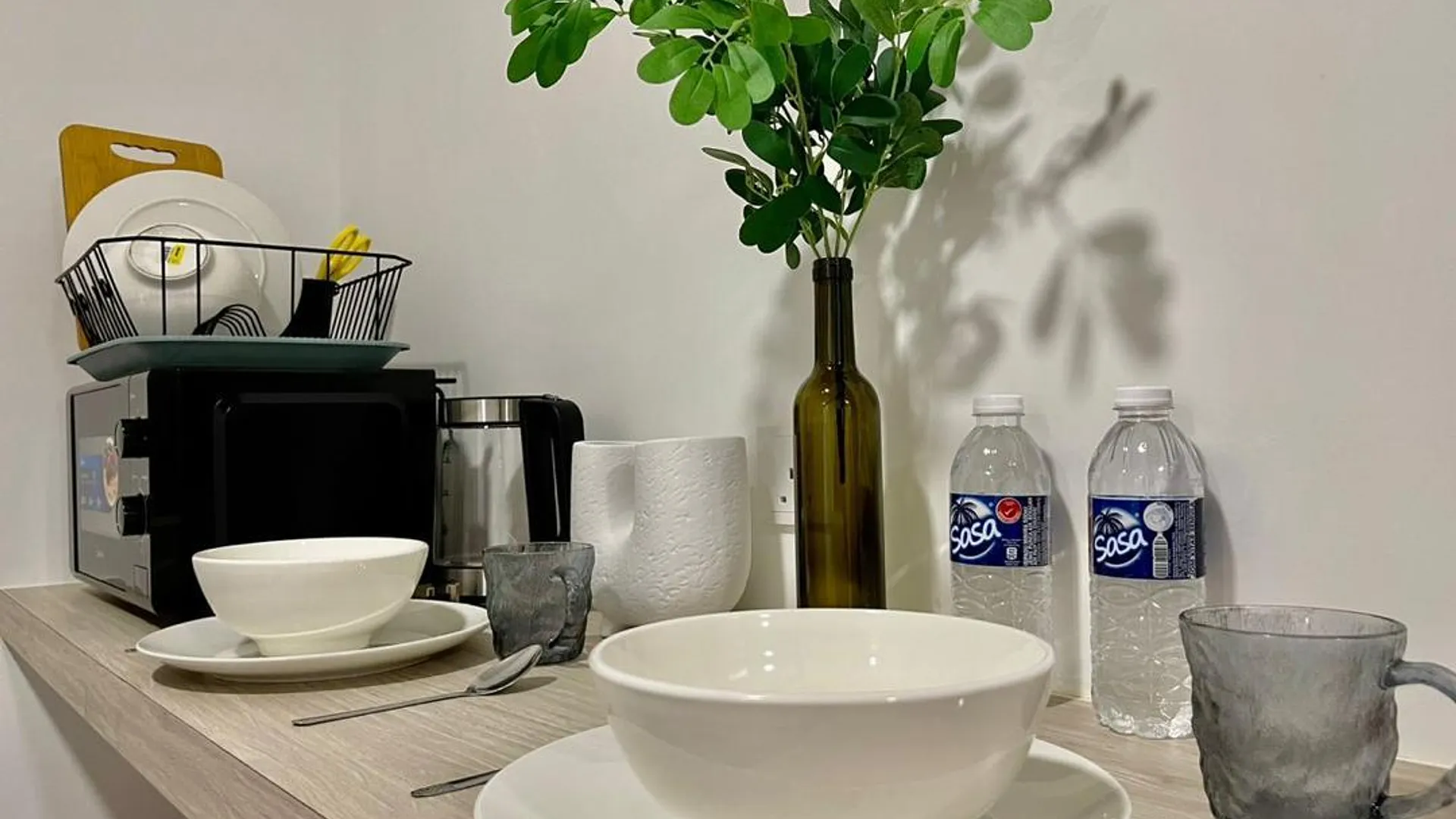 코타키나발루 크파얀의 아파트먼트 (400m², 침실 1개, 프라이빗 욕실 1개) 3성급 싱글룸 수영장