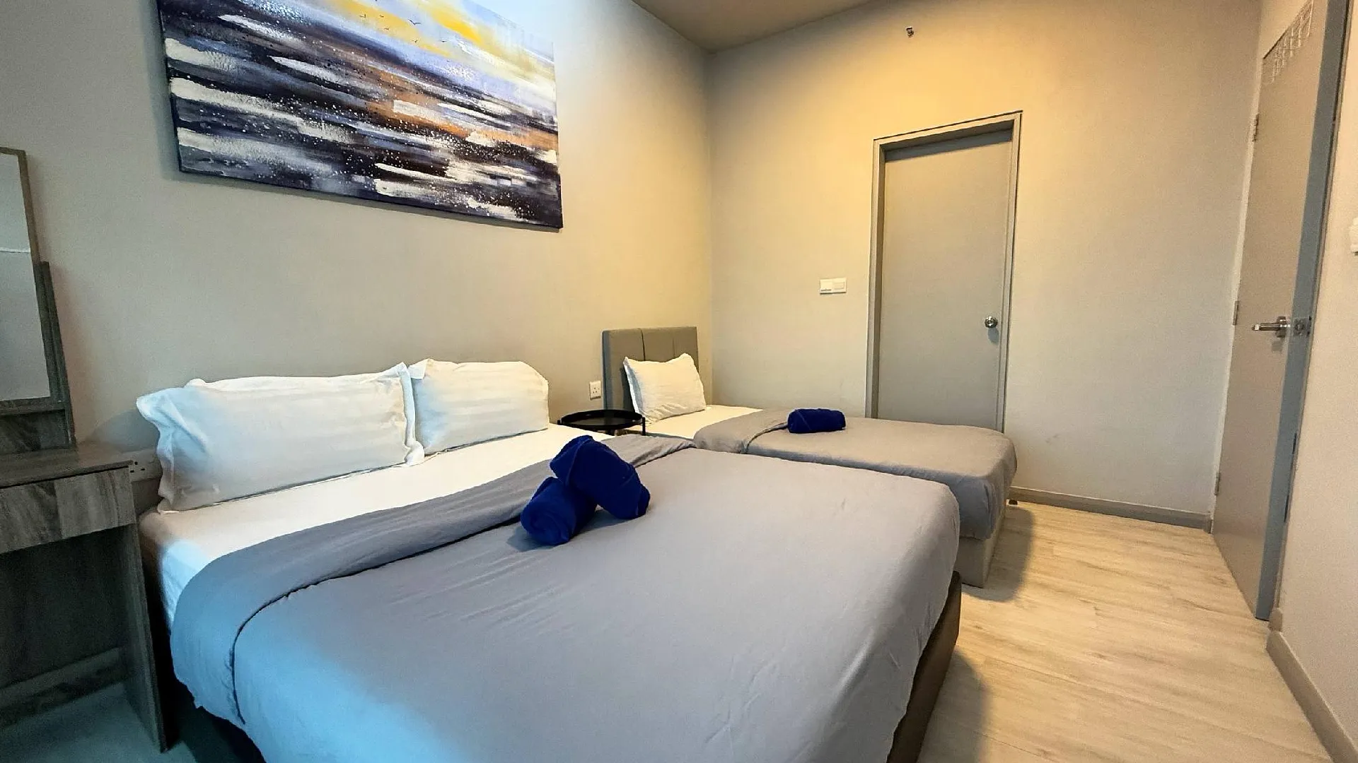 코타키나발루 중심 업무 지구 (CBD)의 아파트먼트 (51m², 침실 2개, 프라이빗 욕실 1개) 3성급 싱글룸 부대시설