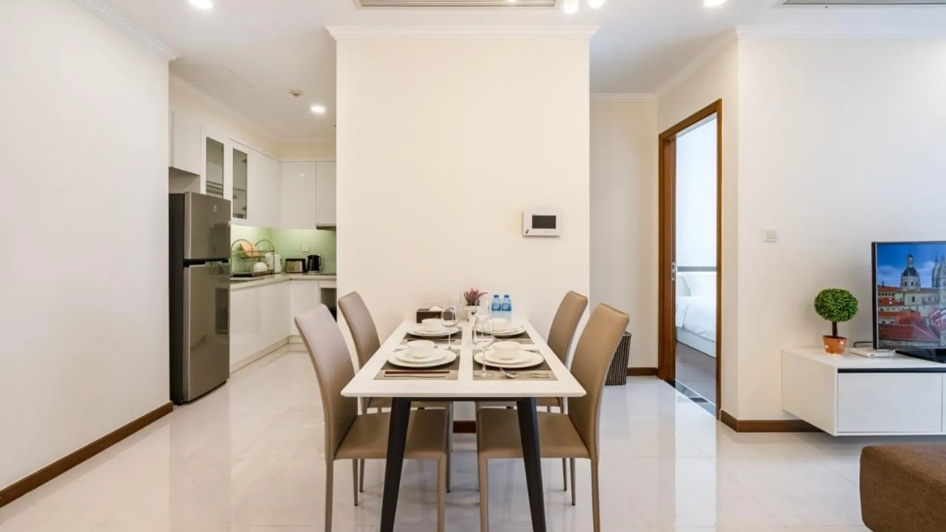 호치민 빈탄의 아파트먼트 (53m², 침실 1개, 프라이빗 욕실 1개) 5성급 싱글룸 로비