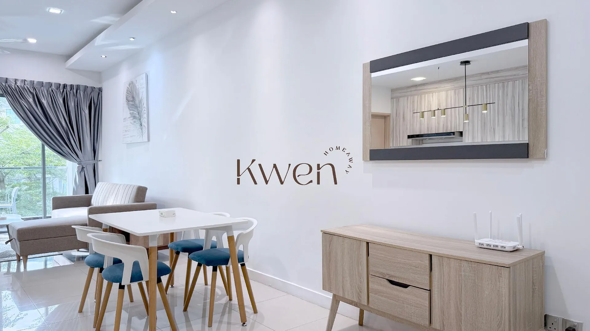 코타키나발루 탄중 아루의 아파트먼트 (91m², 침실 2개, 프라이빗 욕실 2개) 4성급 싱글룸 객실