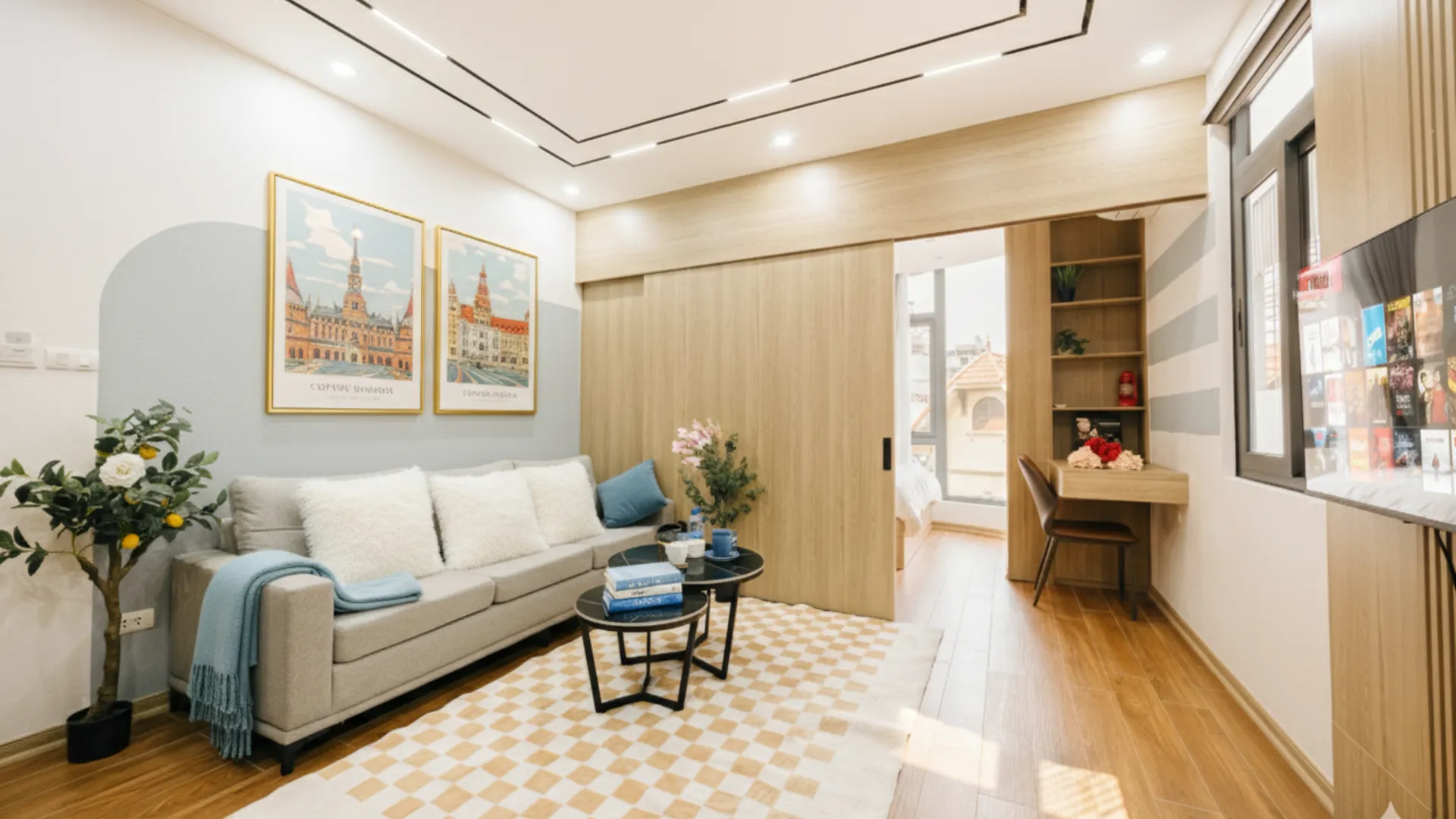 하노이 크레센도 유니크 스튜디오 4성급 호텔 객실