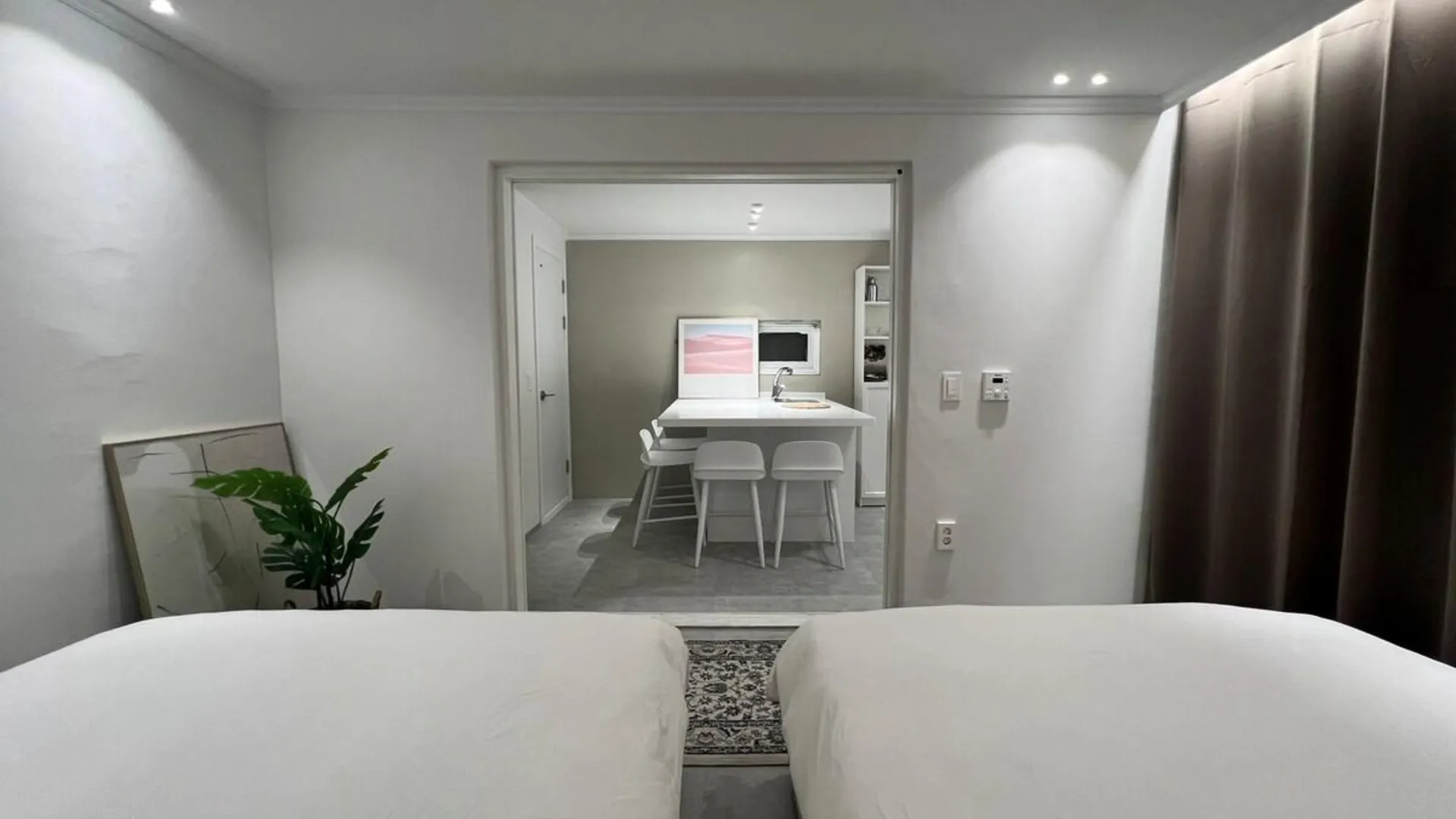 서울 신촌의 빌라 (27m², 침실 1개, 프라이빗 욕실 1개) 2성급 싱글룸 전망