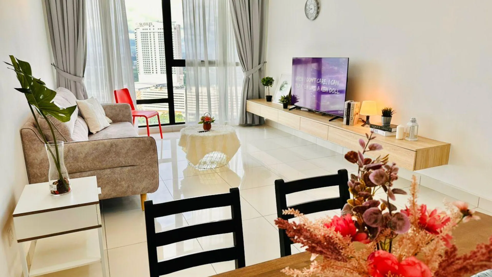 조호바루 / 조호르바루 수투랑바루의 아파트먼트 (110m², 침실 3개, 프라이빗 욕실 2개) 3성급 싱글룸 부대시설