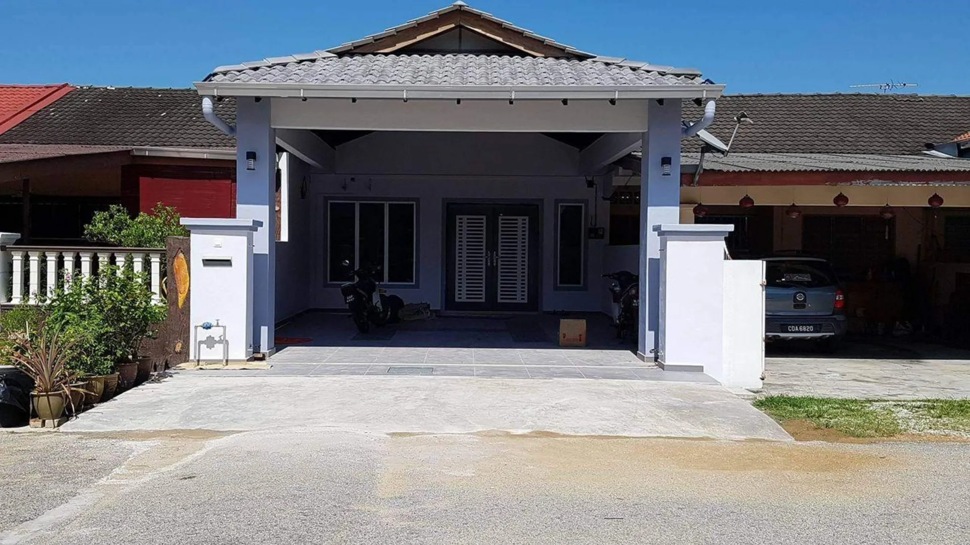 쿠안탄 테루크 쳄페타크의 방갈로 (1000m², 침실 3개, 프라이빗 욕실 2개) 3성급 싱글룸 수영장