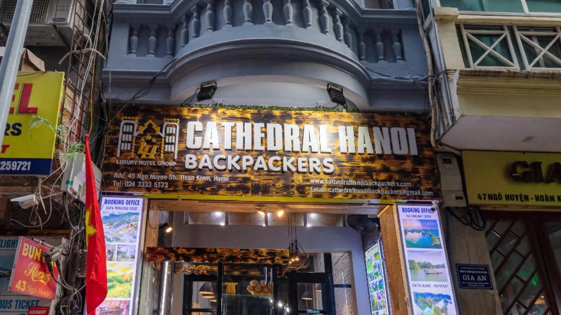 하노이 글로벌 백패커스 호스텔 3성급 호텔 전망