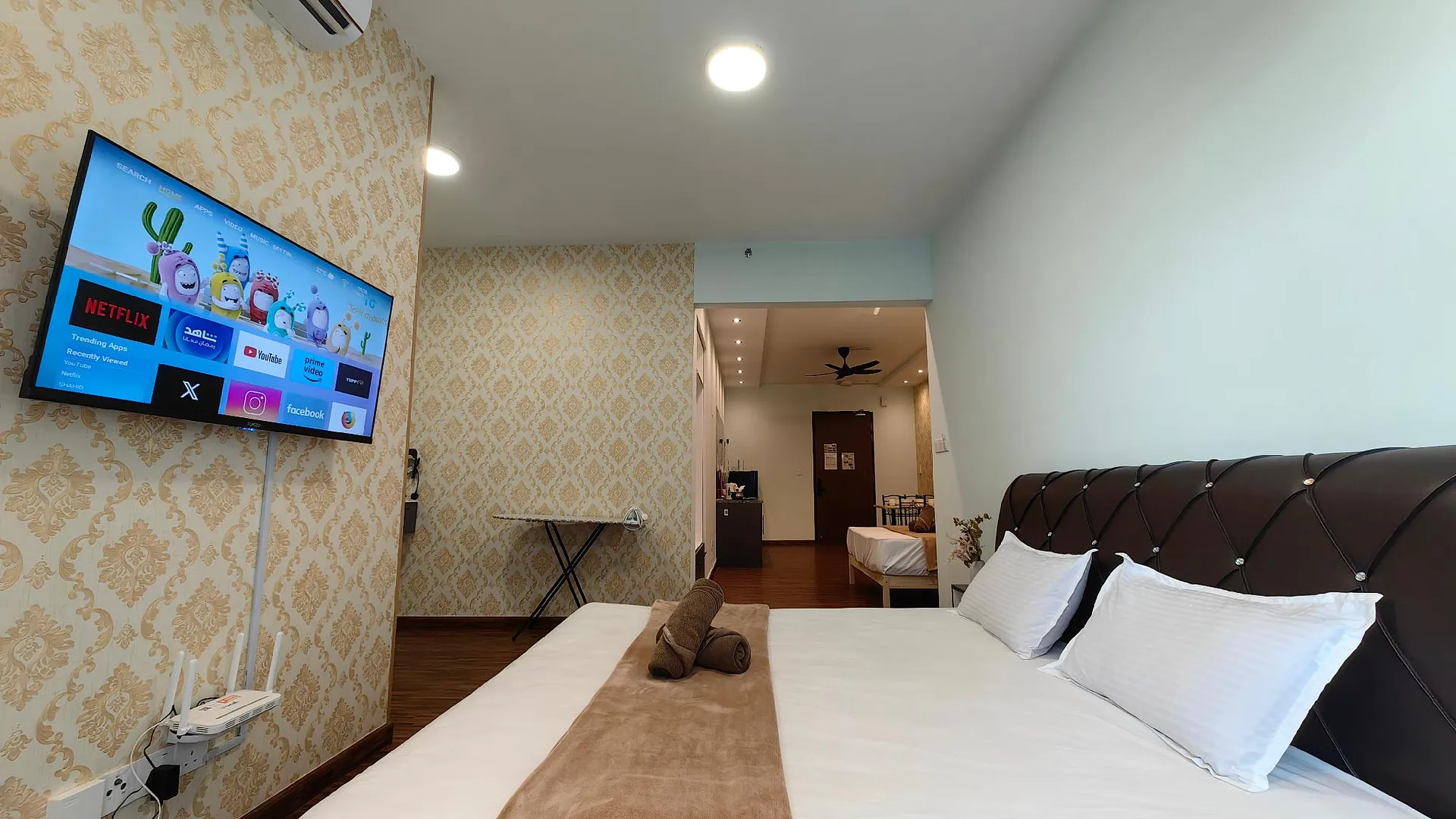 코타키나발루 High Floor|SunsetView|Near Airport|K Avenue 4 Pax 3성급 싱글룸 스위트룸