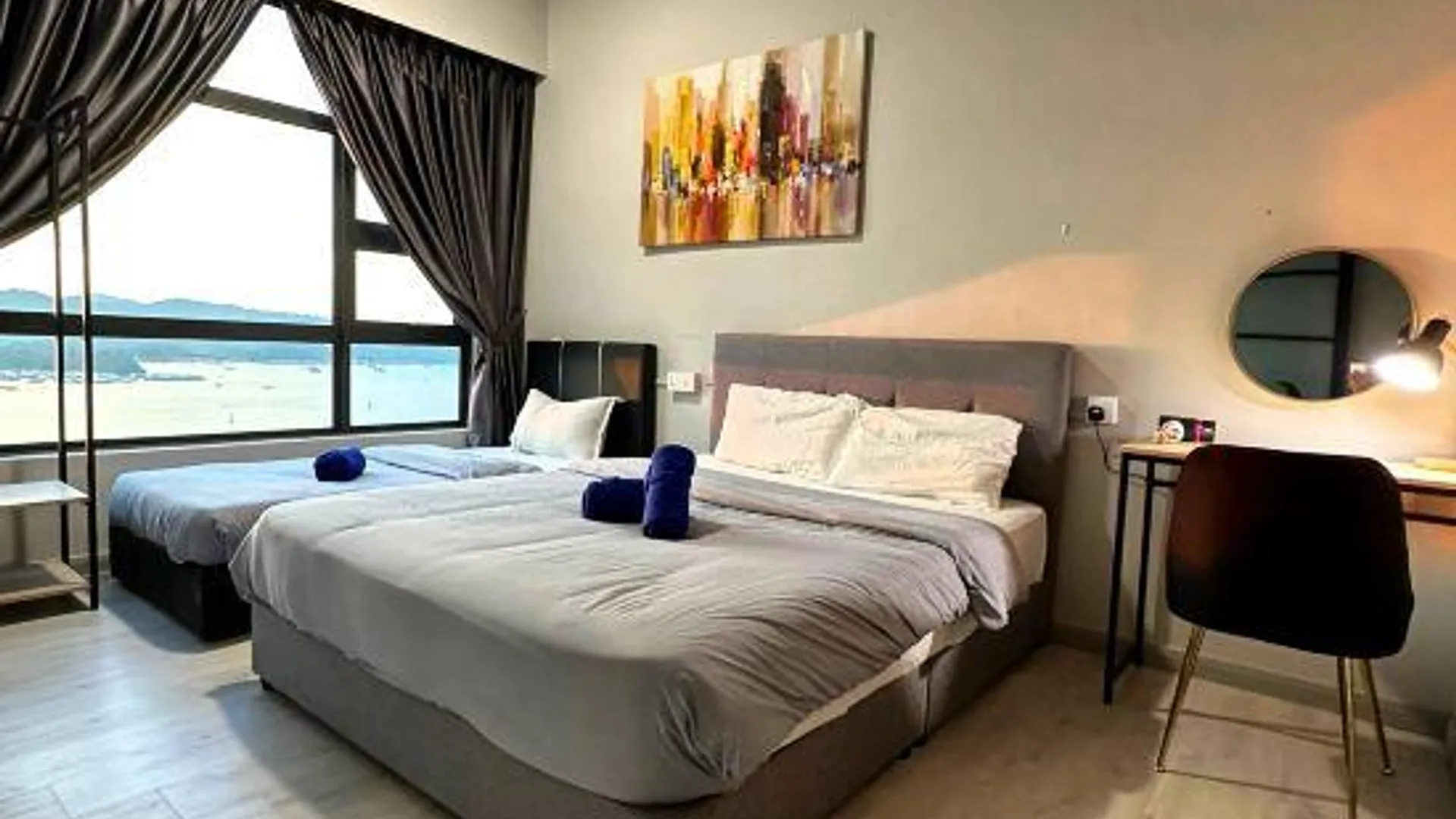 코타키나발루 L Homestay Jesselton Quay (Near Gaya Street, Near Pier) 4성급 호텔 스위트룸