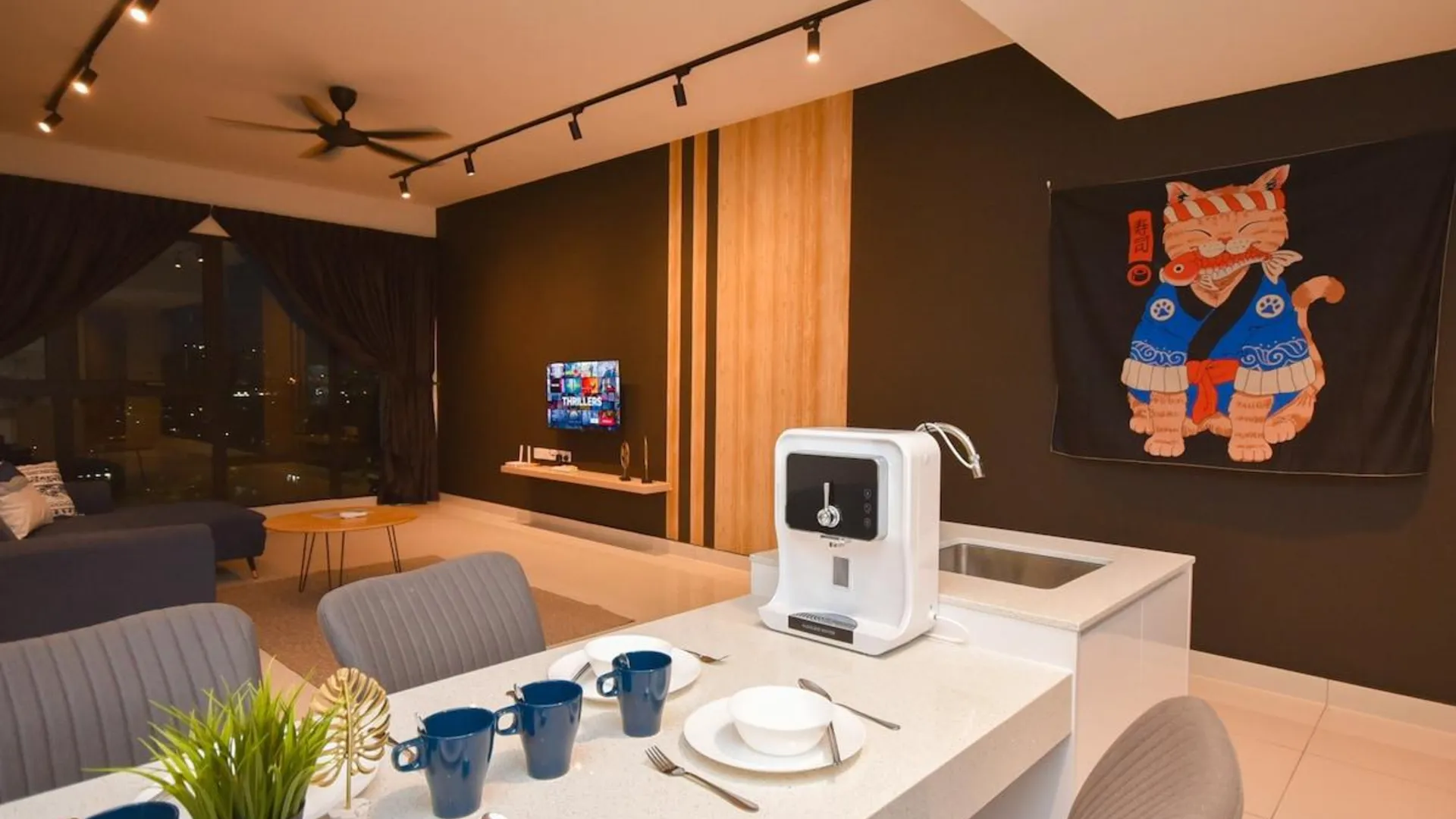 조호바루 / 조호르바루 수투랑바루의 아파트먼트 (100m², 침실 3개, 프라이빗 욕실 2개) 4성급 싱글룸 수영장