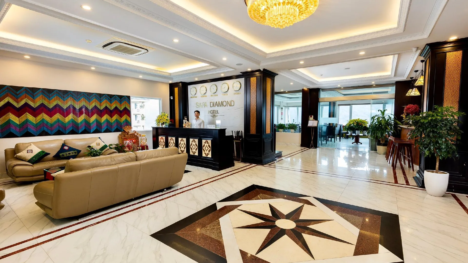 사파 사파 다이아몬드 호텔 3성급 호텔 로비