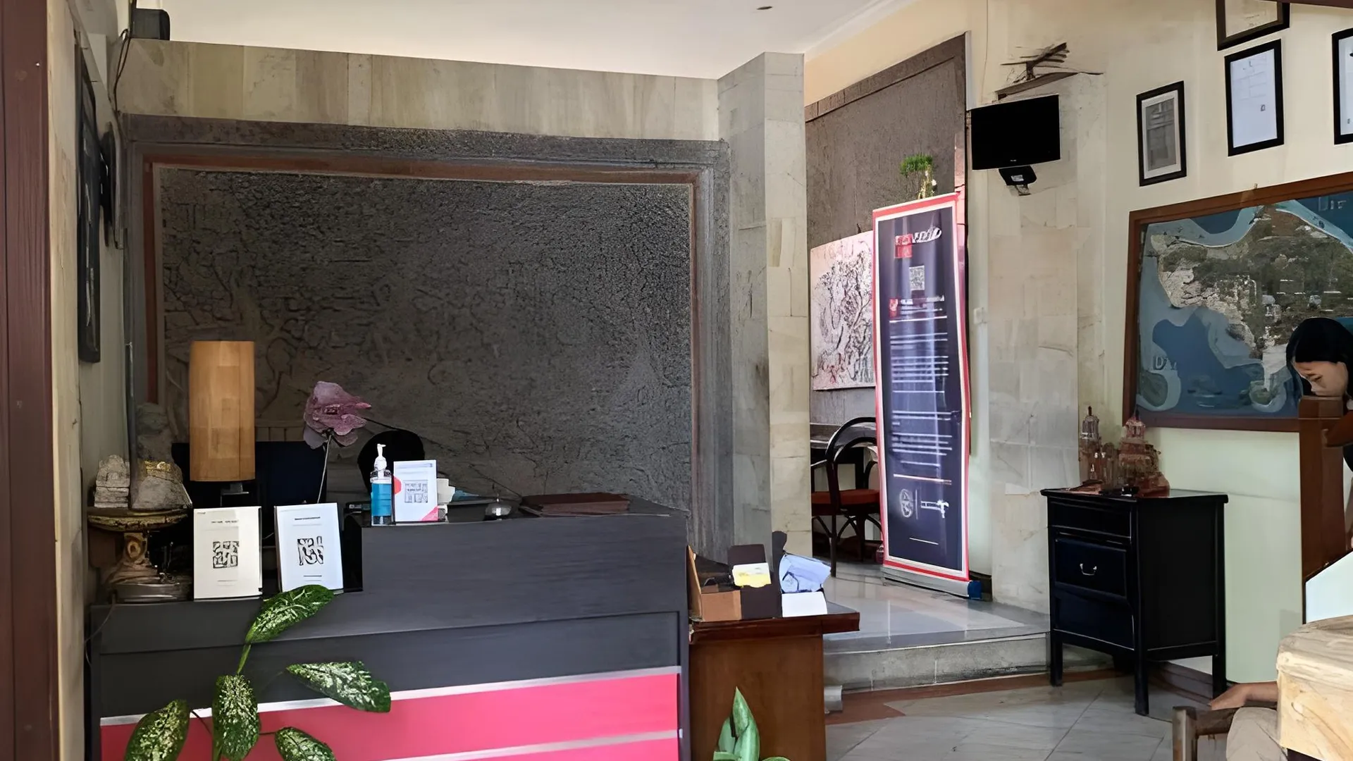 발리 호텔 사누르 인다 1성급 호텔 레스토랑