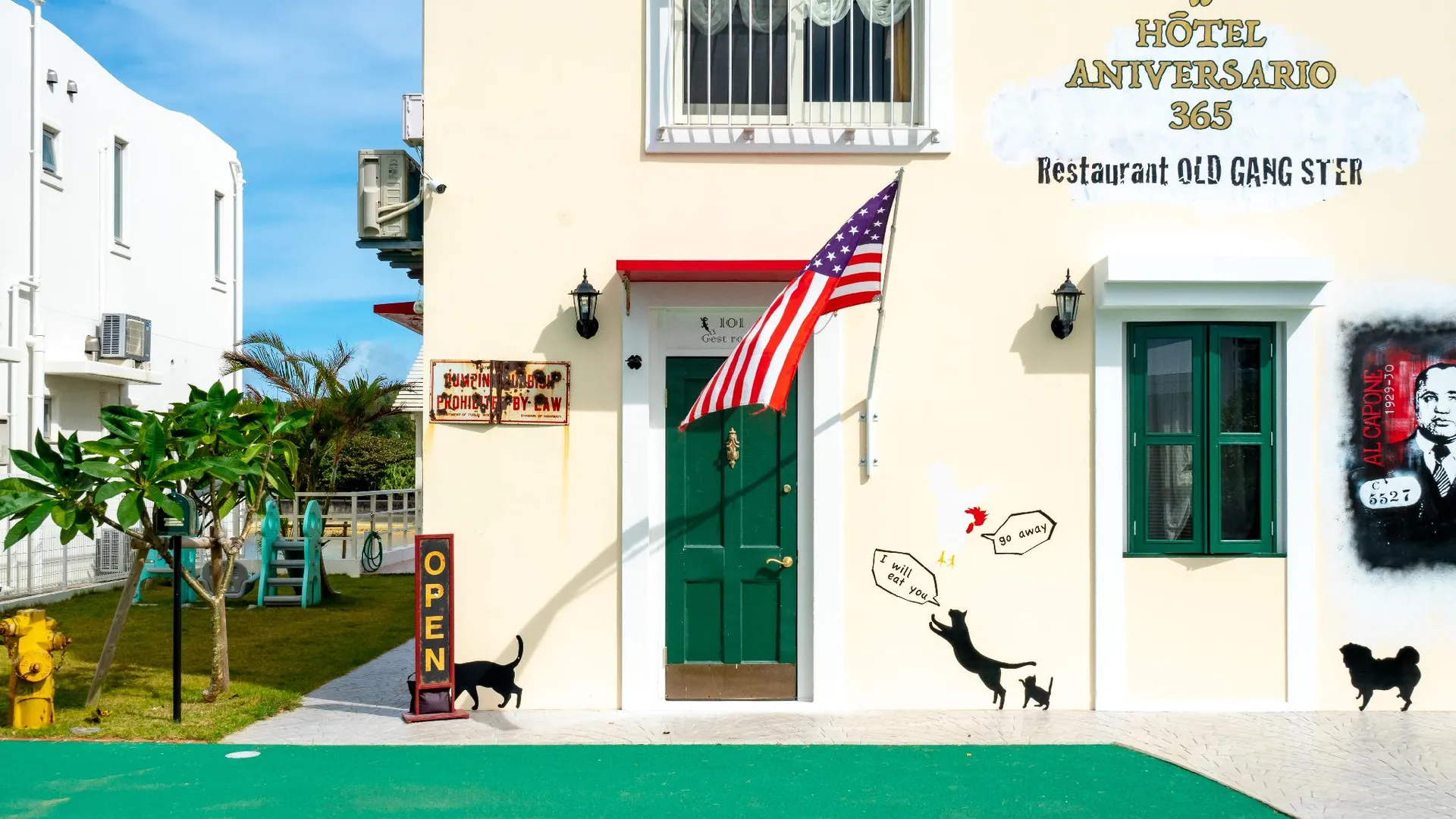 오키나와 본섬 아니베르사리오 비치프론트 풀 앤 BBQ 테라스 포함의 카시베쓰소 5성급 게스트하우스 수영장