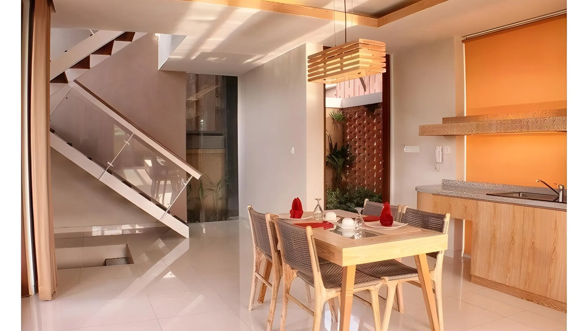 발리 기안야르의 빌라 (100m², 침실 1개, 프라이빗 욕실 1개) 3성급 싱글룸 로비