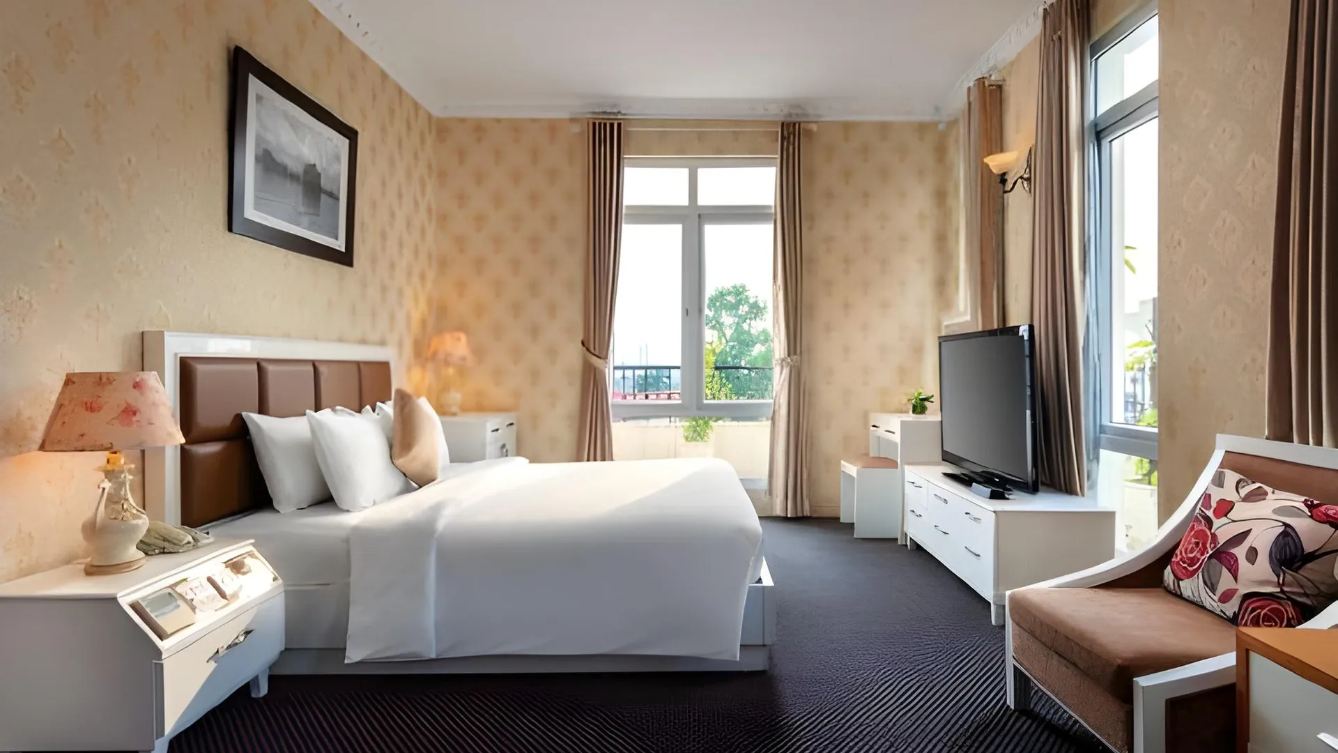 하노이 룩소르 부티크 호텔 4성급 호텔 스위트룸