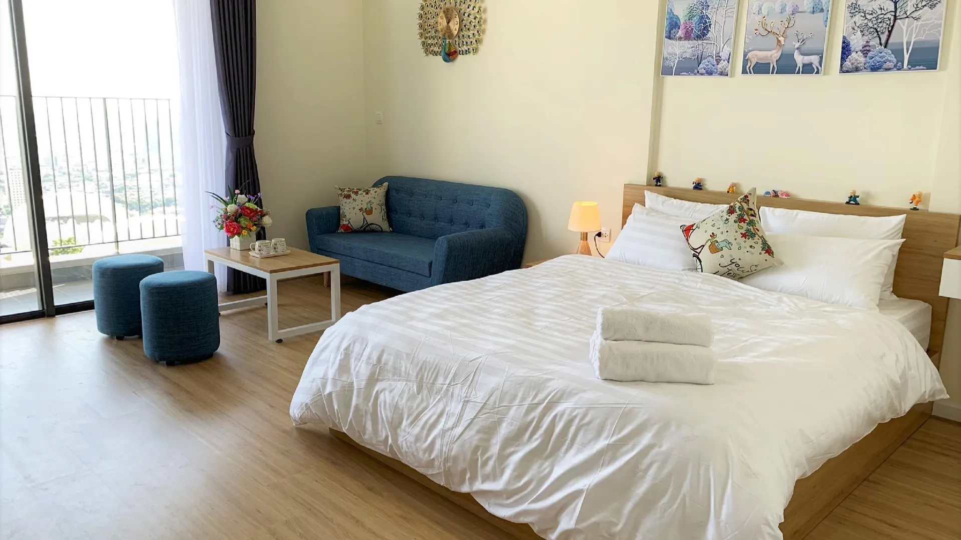 하노이 BI HOUSE @NICE VIEW@MORDEN @D'CAPITALE@Trung Hoa 4성급 게스트하우스 스위트룸