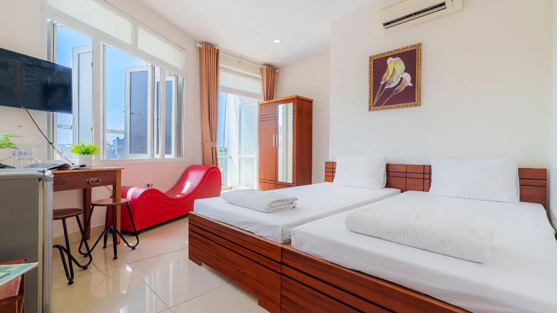 호치민 투 타이 호텔 2성급 호텔 객실