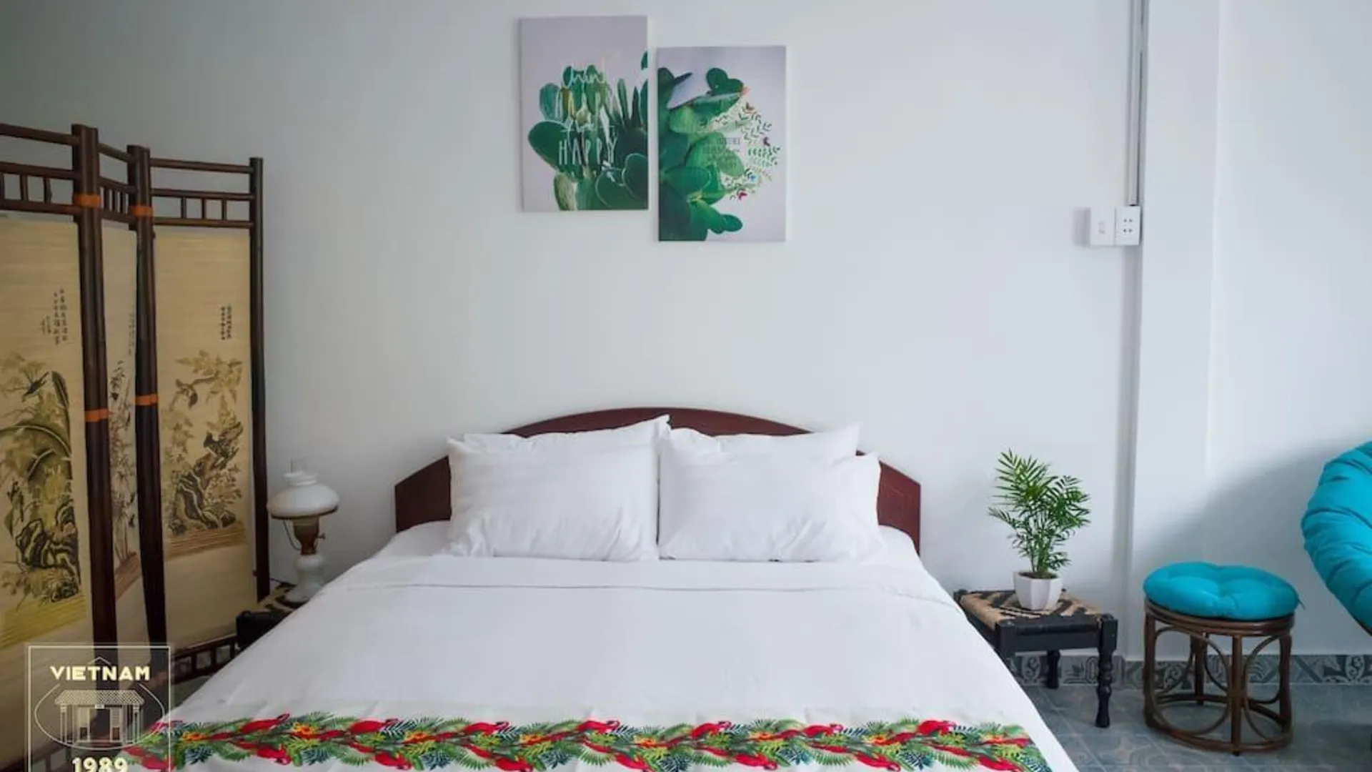 호치민 1군의 스튜디오 아파트먼트 (40m², 프라이빗 욕실 1개) 2성급 싱글룸 전망