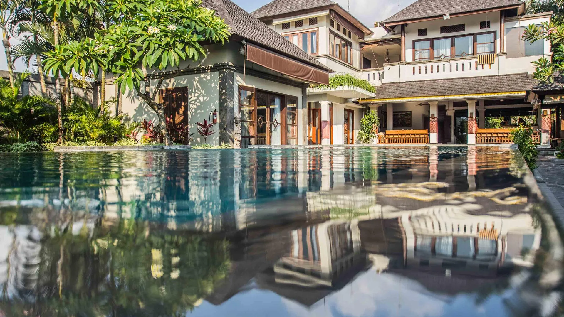 발리 자부 창구 비치 빌라 3성급 호텔 로비