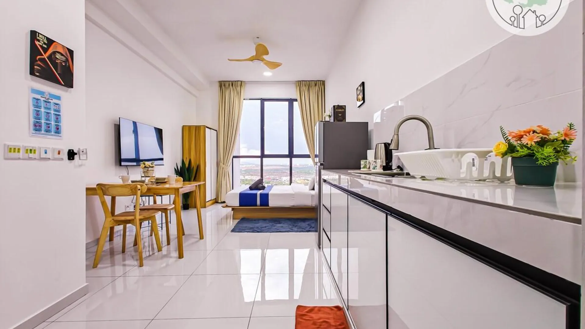 조호바루 / 조호르바루 스쿠다이의 스튜디오 아파트먼트 (30m², 프라이빗 욕실 1개) 4성급 싱글룸 수영장