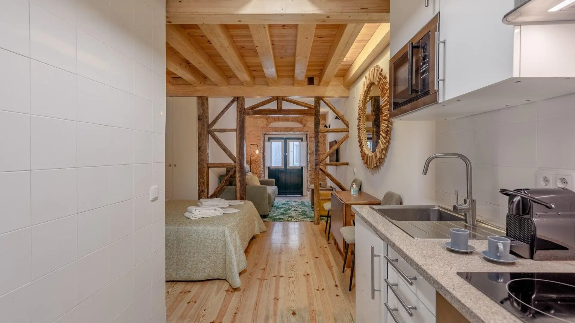 리스본 시아두의 스튜디오 아파트먼트 (20m², 프라이빗 욕실 1개) 3성급 싱글룸 로비