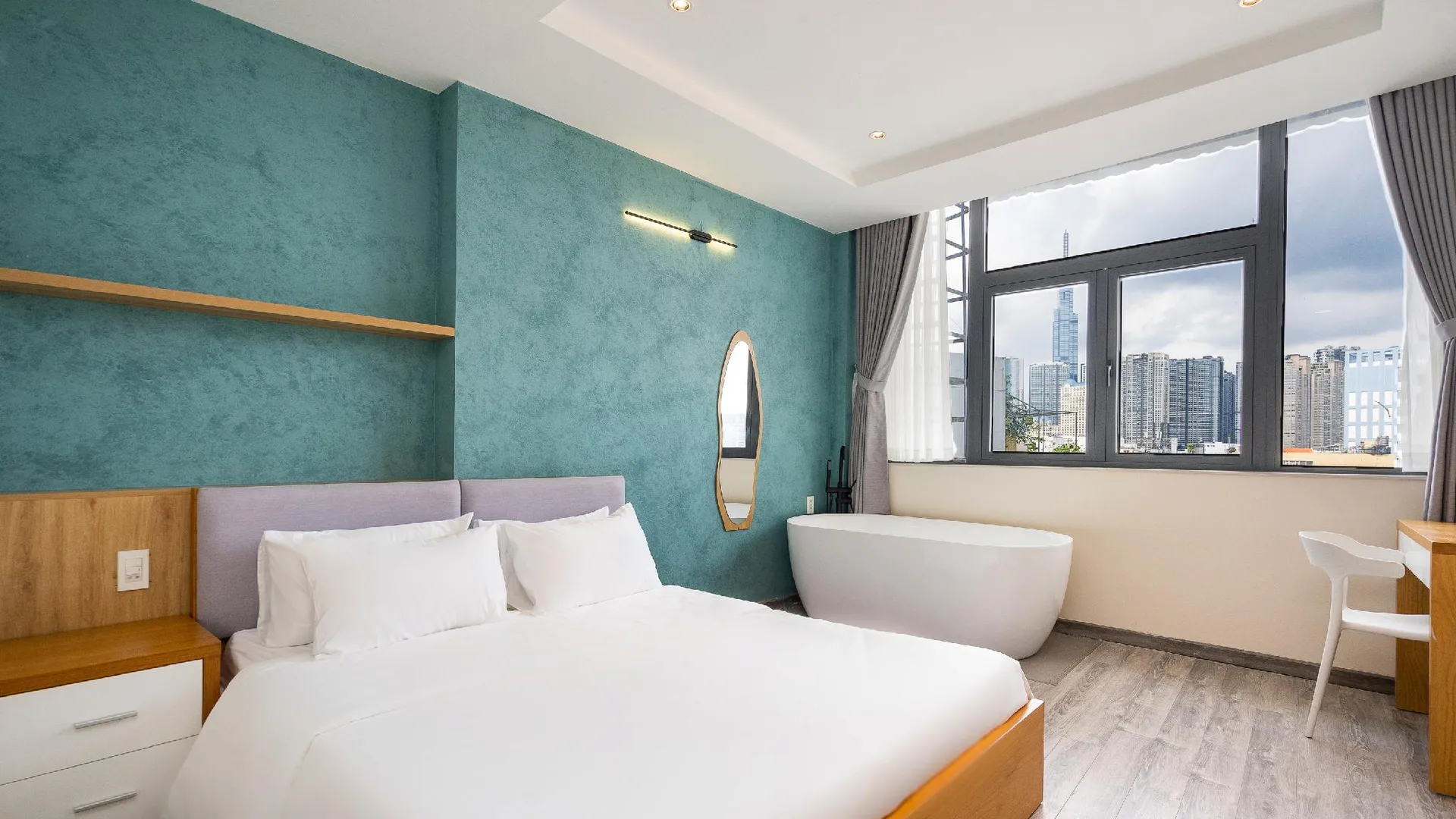 호치민 호시 아파트먼트 3성급 호텔 스위트룸