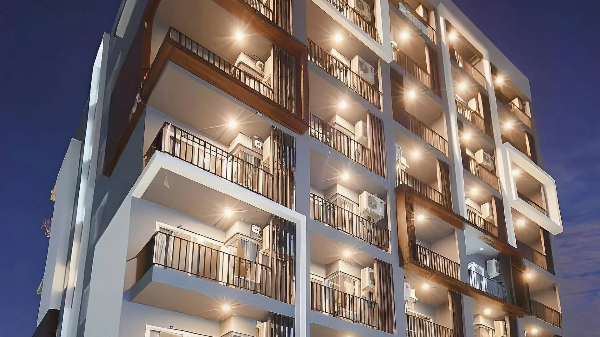 방콕 Q 스페이스 레지던스 2성급 호텔 전망