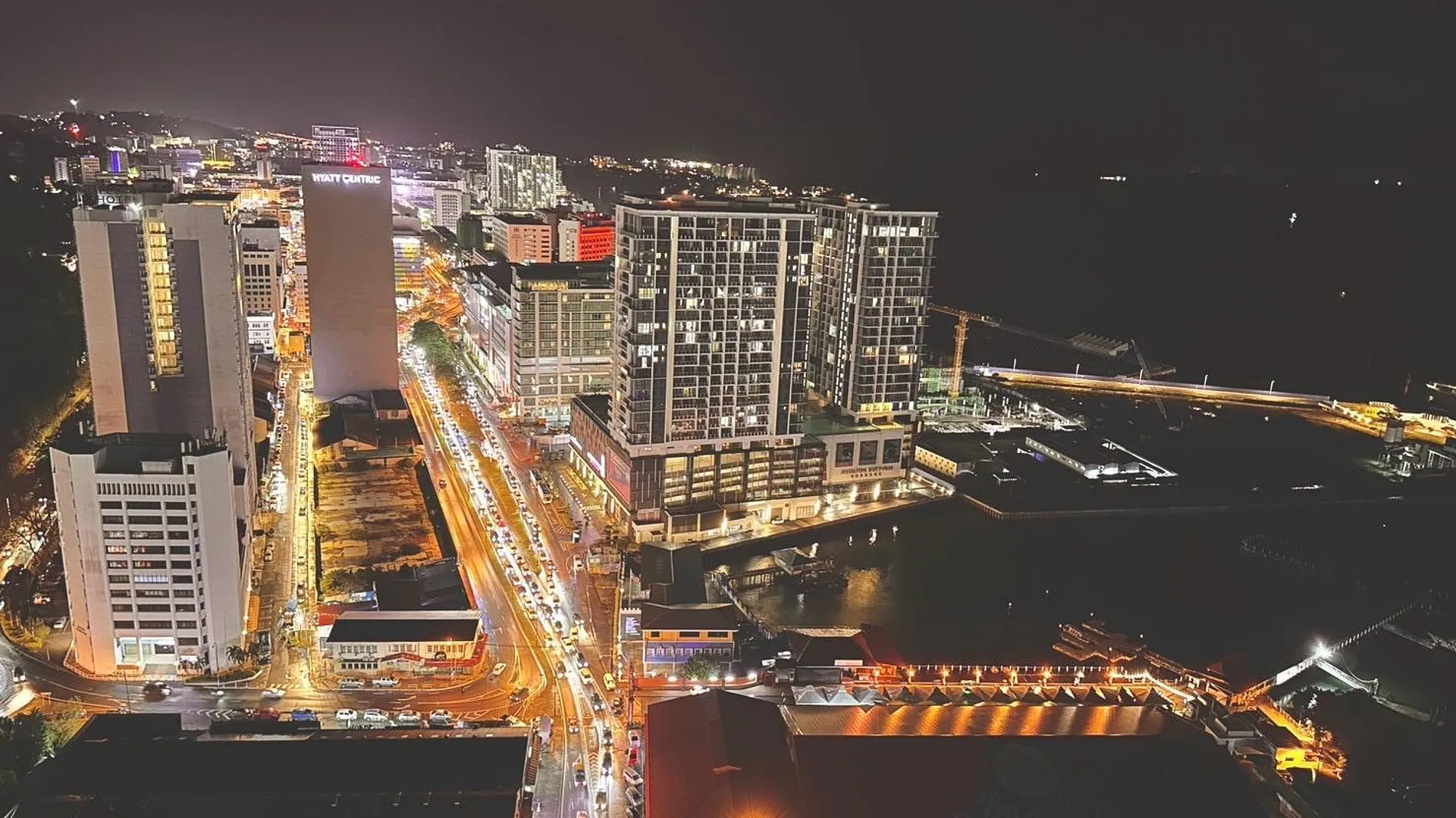 코타키나발루 쿠알라 펜유의 아파트먼트 (65m², 침실 2개, 프라이빗 욕실 2개) 3성급 싱글룸 전망