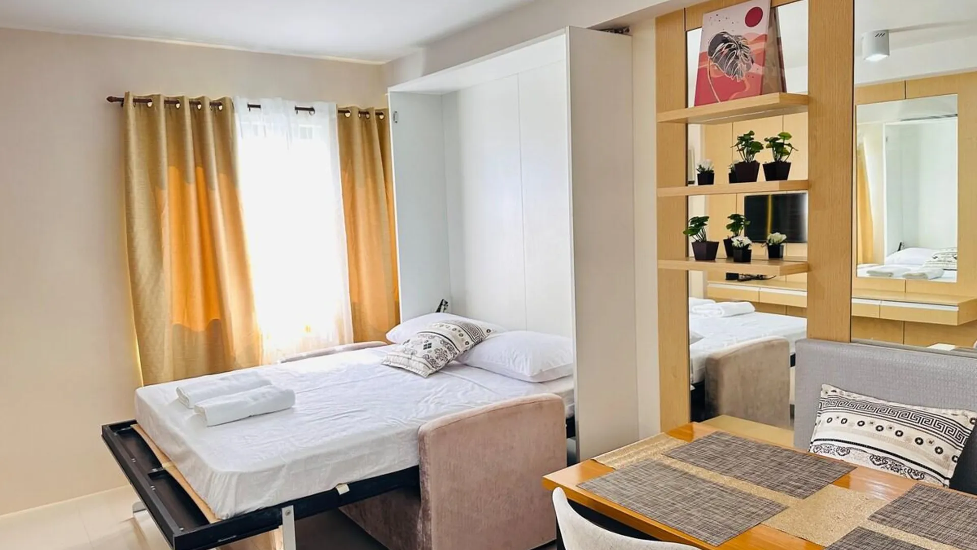 세부 북 개간 지역의 스튜디오 아파트먼트 (25m², 프라이빗 욕실 1개) 2성급 싱글룸 스위트룸