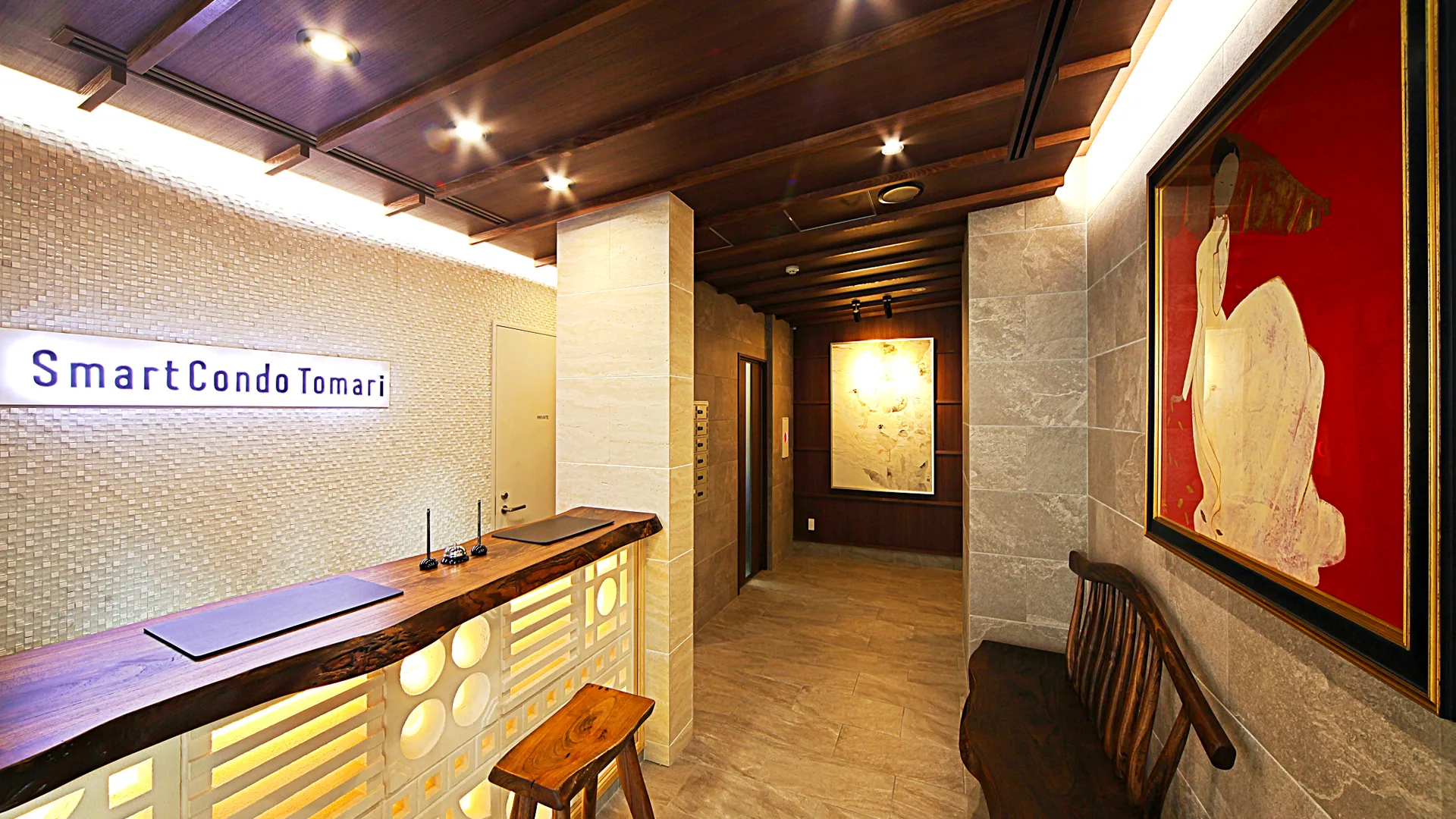 오키나와 본섬 스마트 콘도 도마리 3성급 호텔 로비