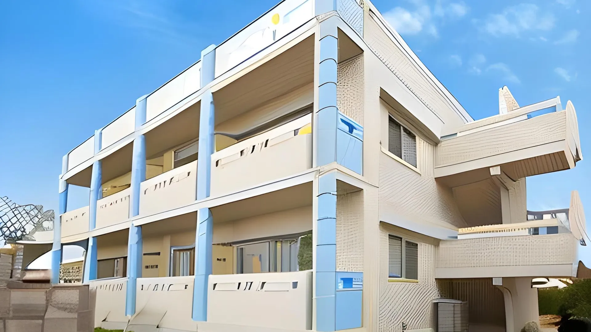 오키나와 본섬 카리유시 콘도미니엄 리조트 나고 우민추 노 야도 4성급 게스트하우스 전망