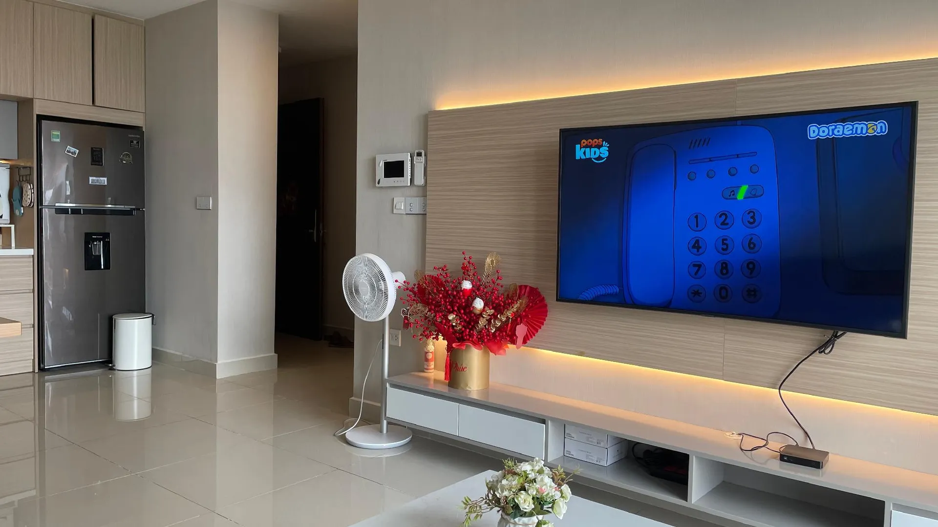 호치민 푸뉴언의 아파트먼트 (75m², 침실 2개, 프라이빗 욕실 2개) 2성급 싱글룸 전망