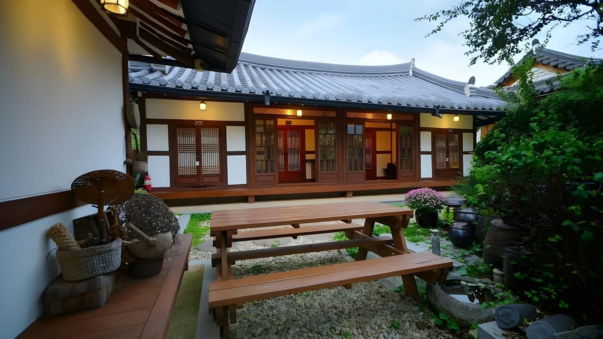 전주 마당 예쁜집 펜션 1성급 게스트하우스 수영장