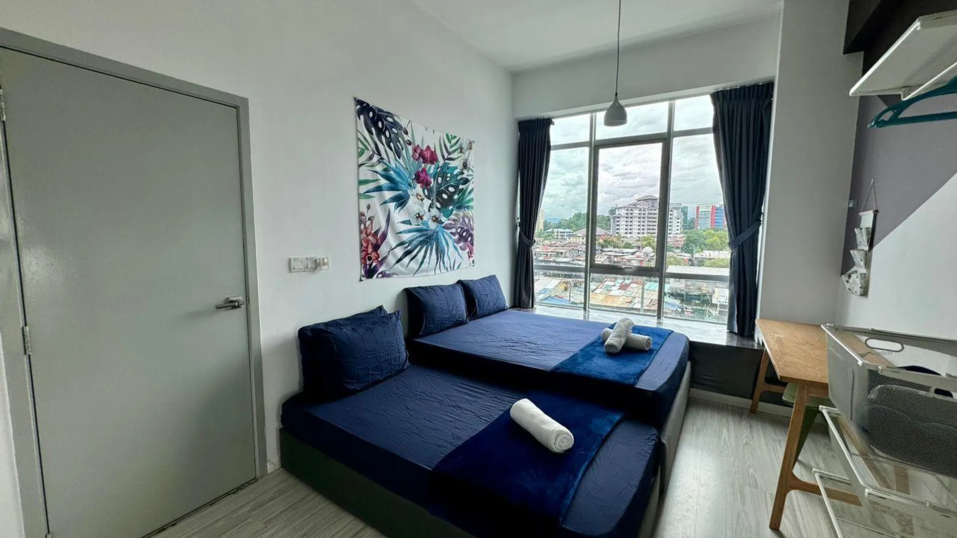 코타키나발루 쿠알라 펜유의 아파트먼트 (68m², 침실 2개, 프라이빗 욕실 1개) 3성급 싱글룸 전망