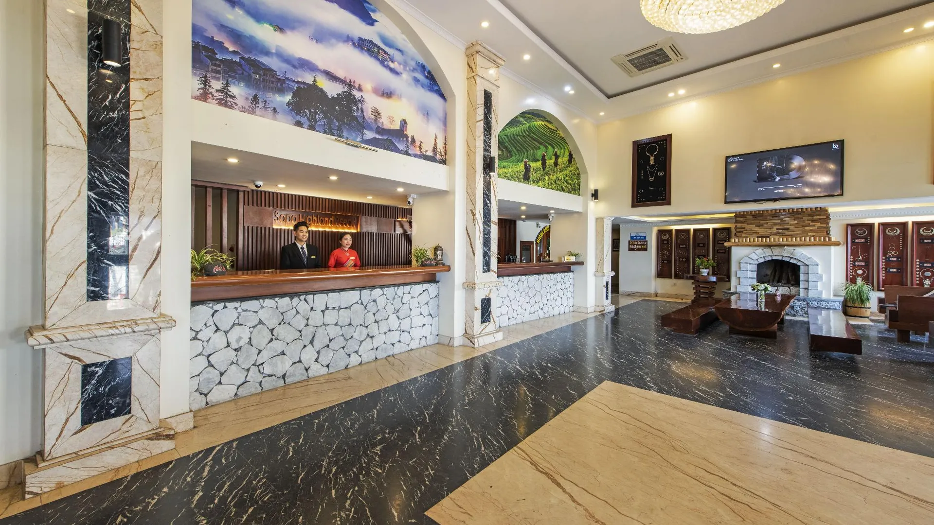 사파 사파 하이랜드 리조트 앤 스파 4성급 호텔 로비