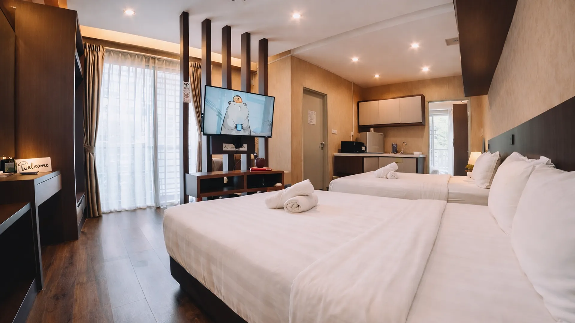 코타키나발루 Aeropod Cactus Rail Suite K1-8-8 // [Near KK City] 4성급 게스트하우스 수영장