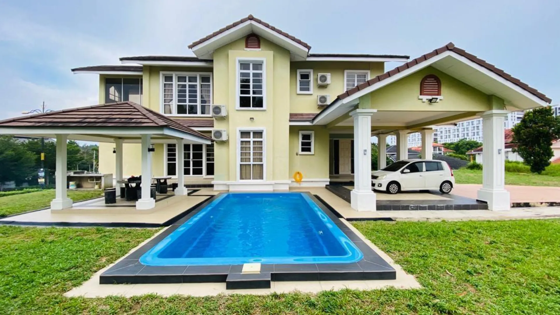 말라카 아에르 크로의 방갈로 (1054m², 침실 5개, 프라이빗 욕실 3개) 3성급 싱글룸 객실