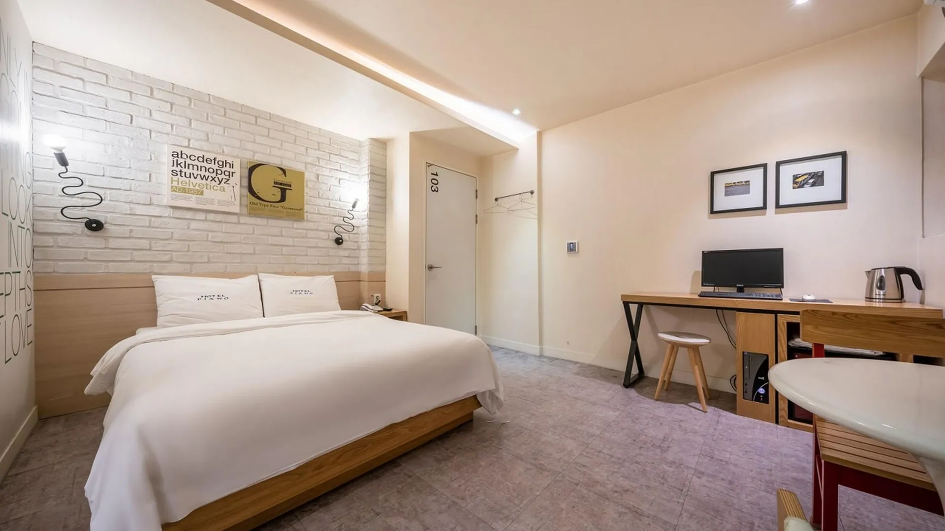 서울 성북 보문동 피아노 2성급 호텔 객실