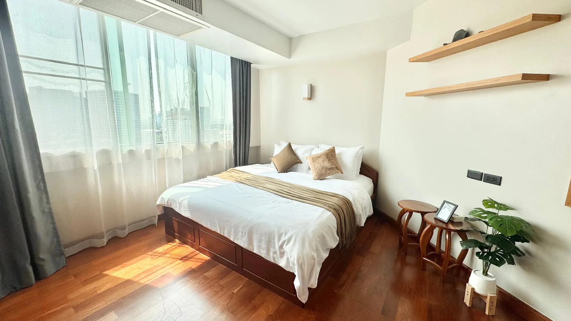 방콕 짜뚜짝의 아파트먼트 (86m², 침실 2개, 프라이빗 욕실 2개) 4성급 싱글룸 객실