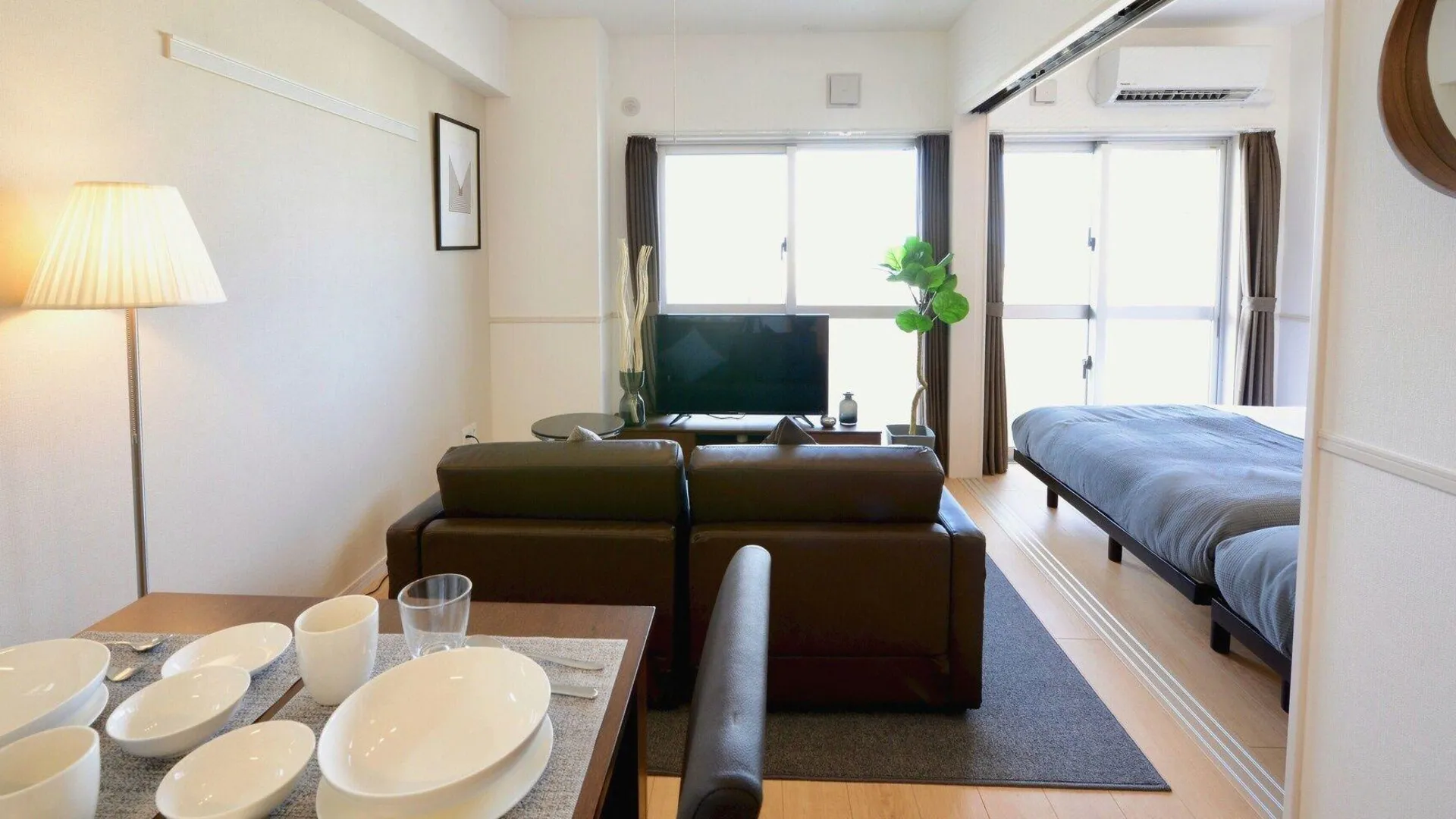 오키나와 본섬 올스테이 치바나 4성급 게스트하우스 전망