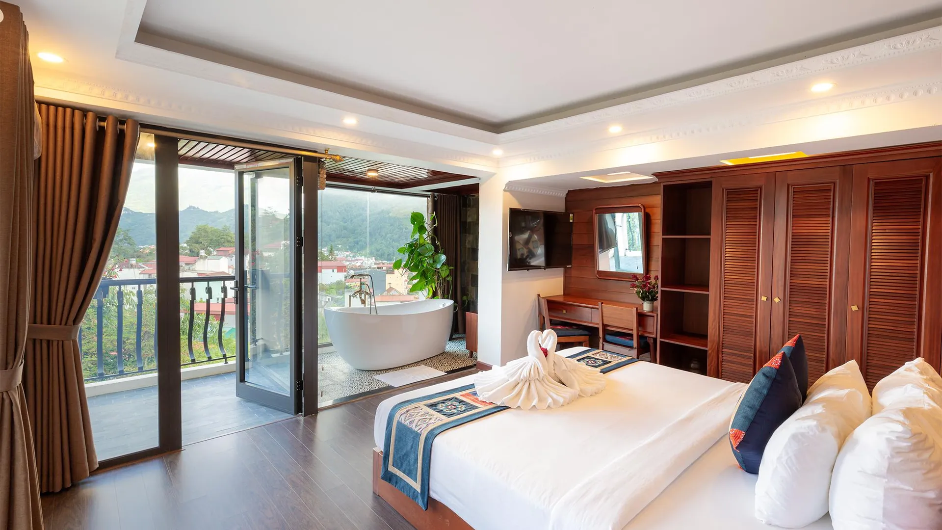 사파 그린 빌라 사파 3성급 호텔 스위트룸