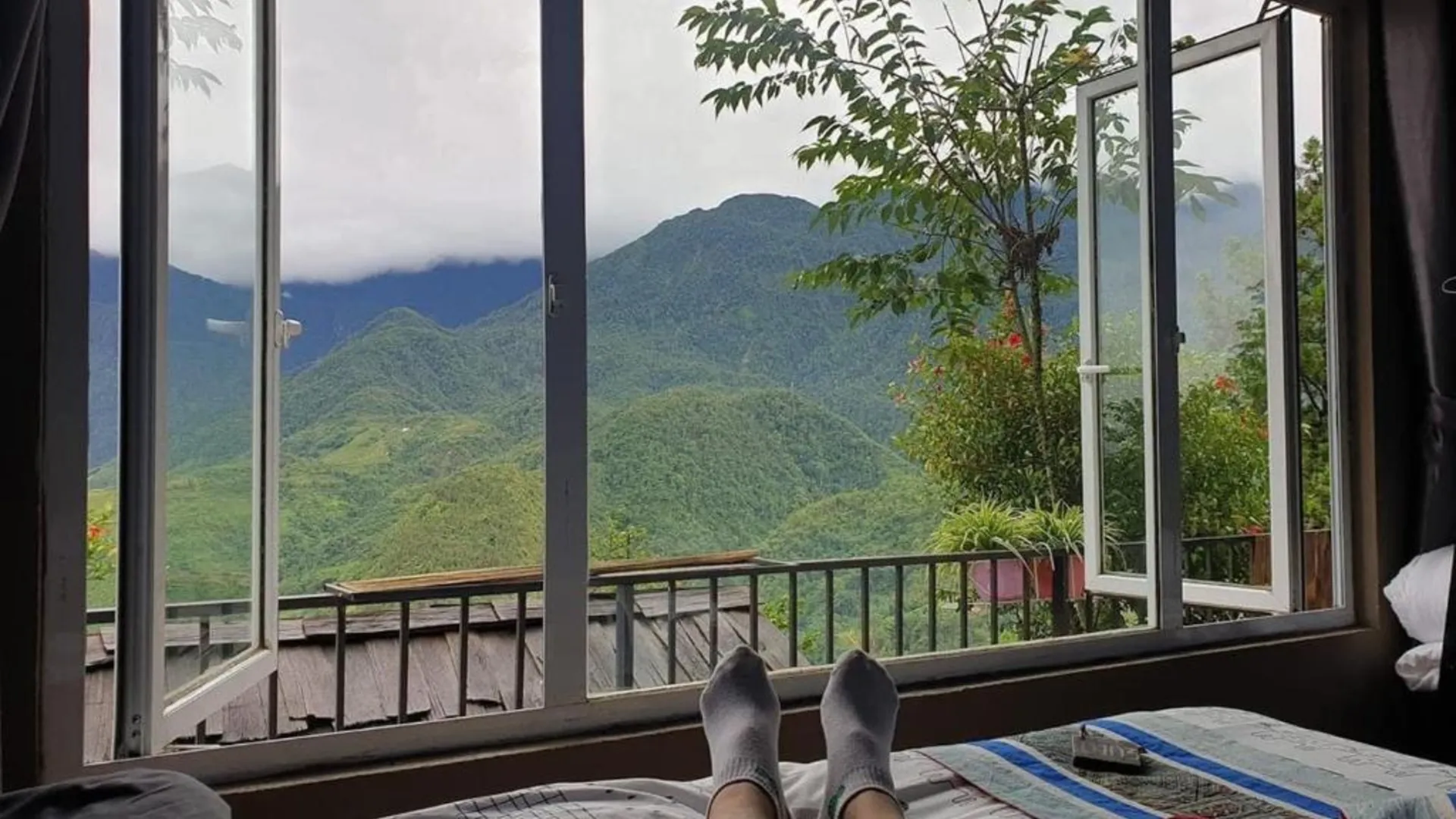 사파 캣캣 가든 하우스 3성급 게스트하우스 외관