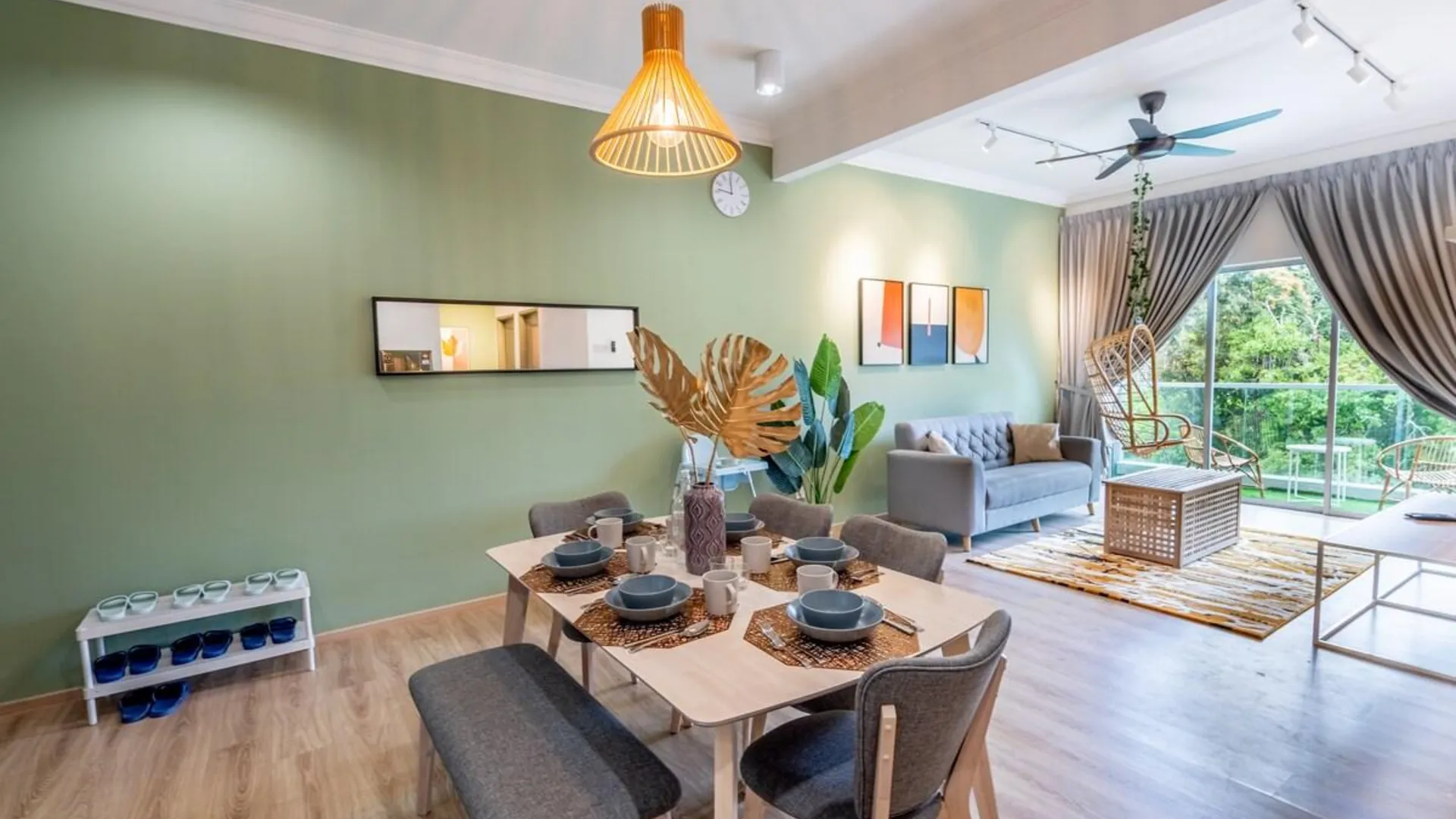 카메론 하일랜즈 브린창의 프라이빗 하우스 (97m², 침실 3개, 프라이빗 욕실 2개) 3성급 싱글룸 로비