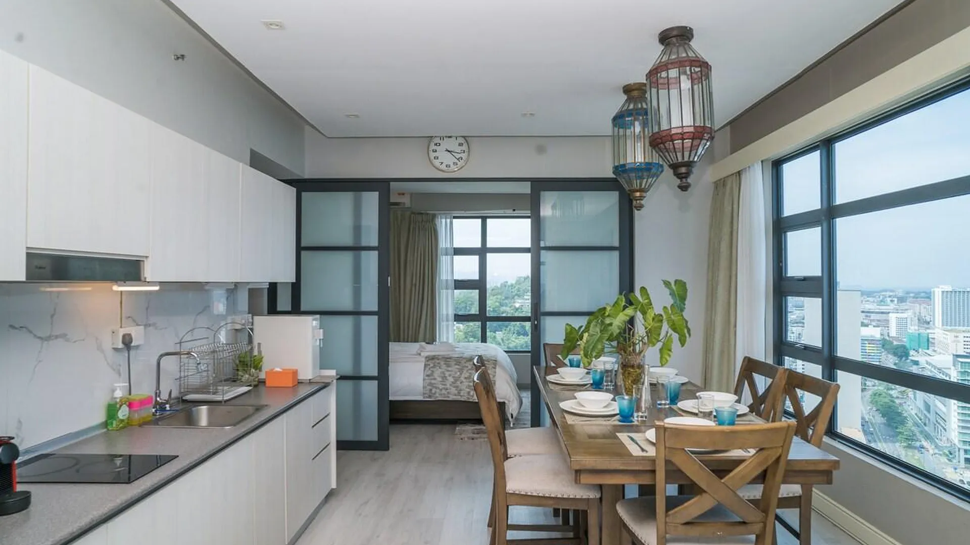 코타키나발루 시티 센터의 아파트먼트 (705m², 침실 2개, 프라이빗 욕실 2개) 4성급 싱글룸 로비