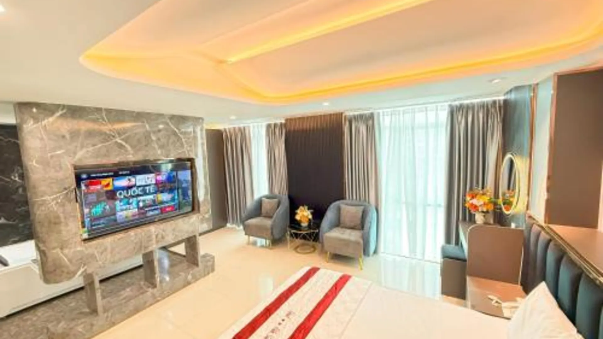 호치민 비엔사오 호텔 즁꽝함 3성급 호텔 스위트룸