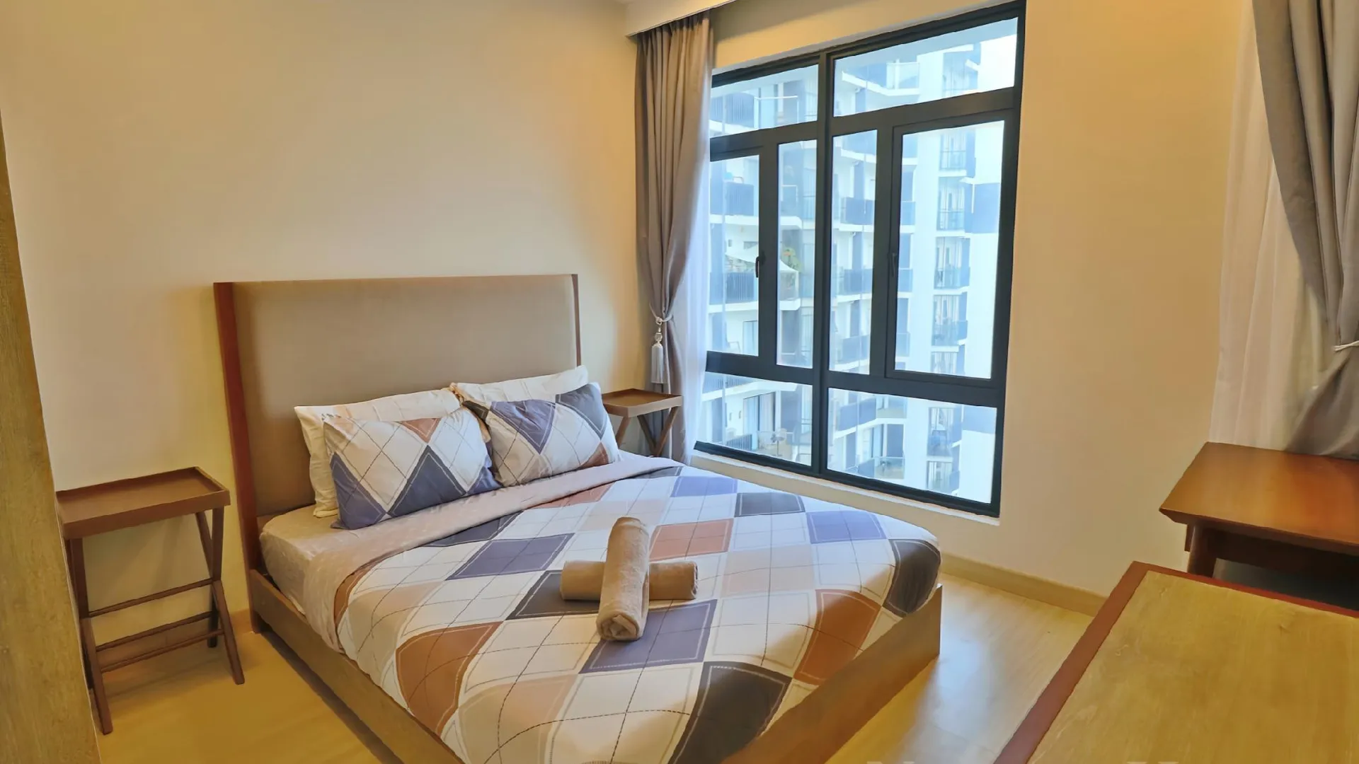 쿠안탄 베세라의 아파트먼트 (65m², 침실 2개, 프라이빗 욕실 2개) 3성급 싱글룸 전망