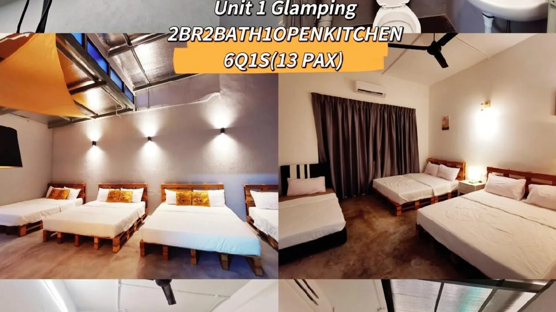 이포 캄풍 쿠차이의 프라이빗 하우스 (100m², 침실 2개, 프라이빗 욕실 2개) 3성급 싱글룸 외관