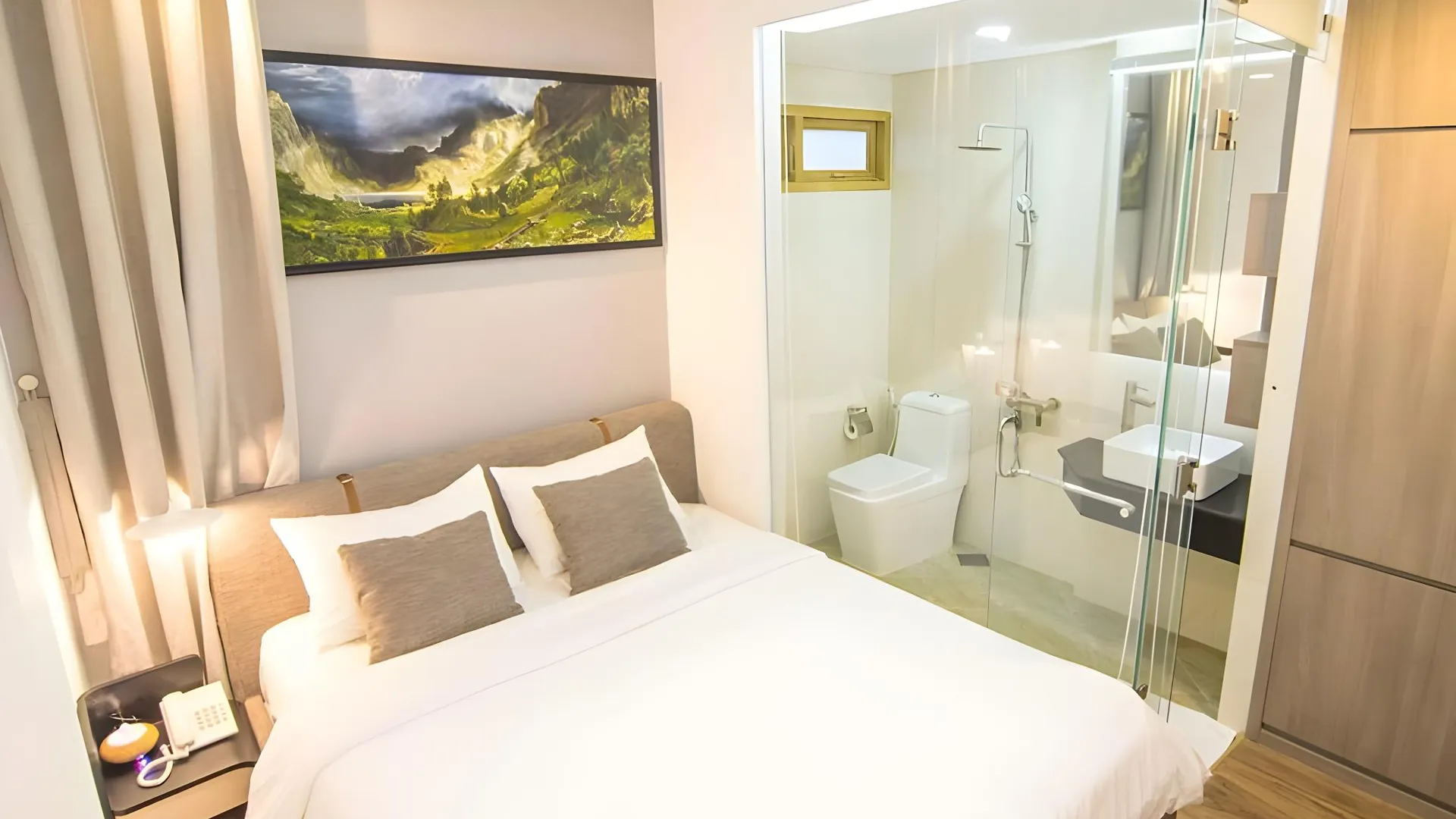 호치민 티엔 쭝 호텔 사이공 1성급 호텔 전망