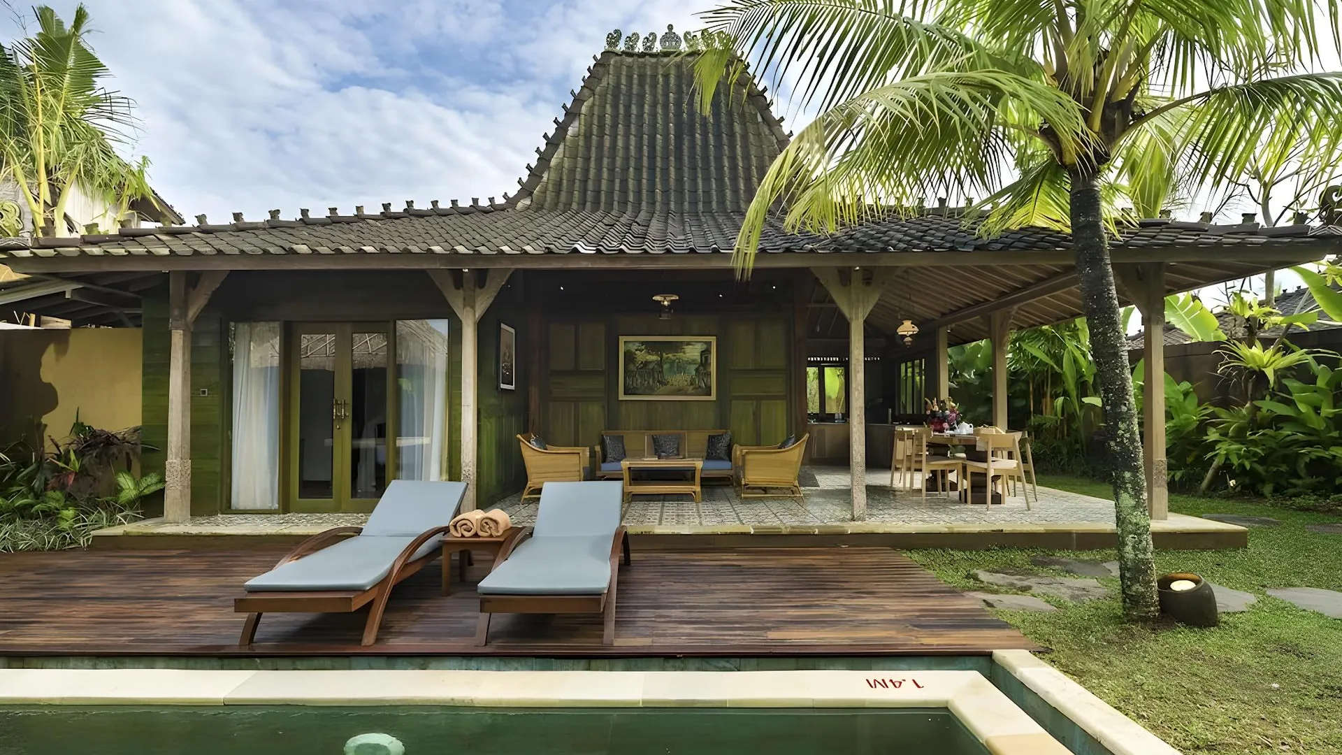 발리 아리아 빌라 우붓 4성급 호텔 레스토랑