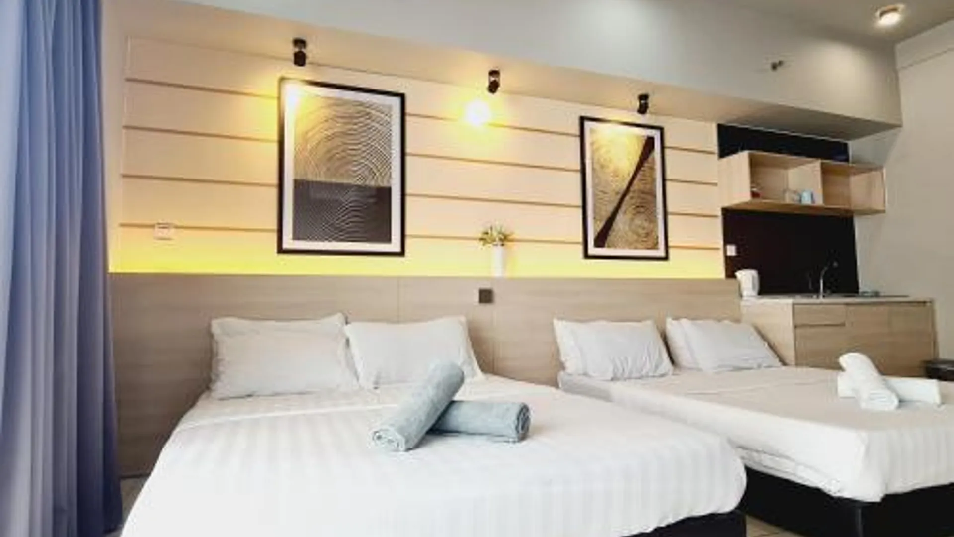 코타키나발루 탄중 아루의 스튜디오 아파트먼트 (330m², 프라이빗 욕실 1개) 4성급 싱글룸 스위트룸