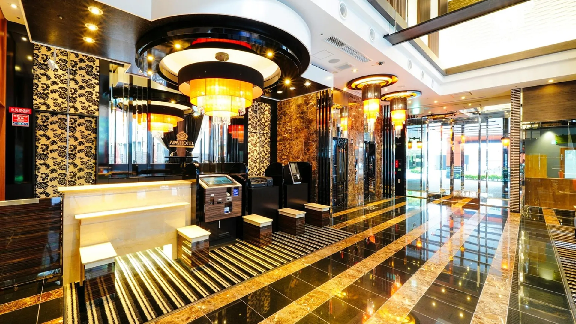 오사카 APA 호텔 히가시-우메다 미나미-모리마치-에키마에 3성급 호텔 로비